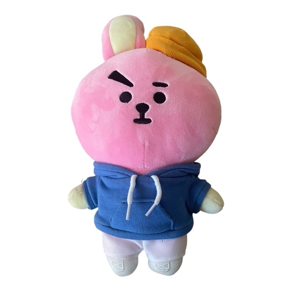 BT21 COOKY Street Mood Standing Doll K-POP Blue Hoodie and Yellow Hat beanie - Picture 2 of 13